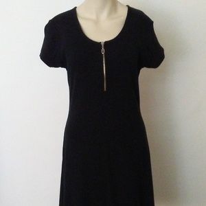 V.S. MODA INTL BLACK DRESS SWIM COVERUP